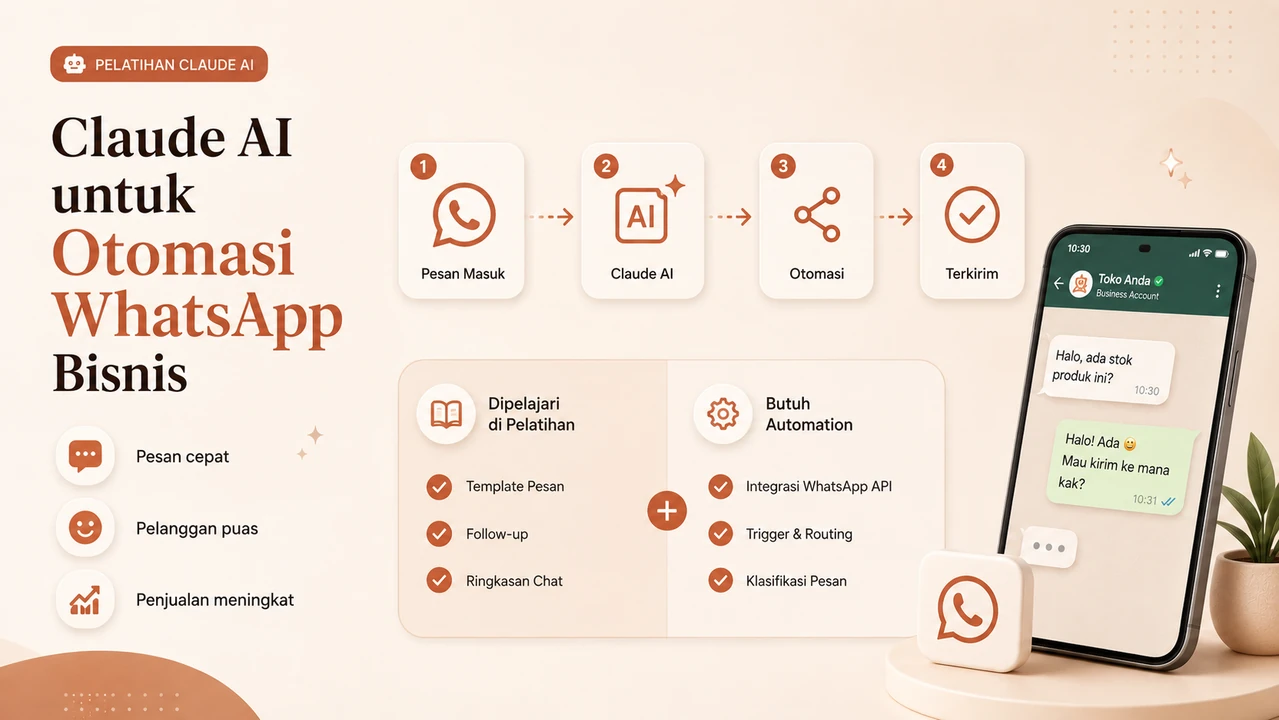 Pelatihan Claude AI untuk Otomasi WhatsApp Bisnis